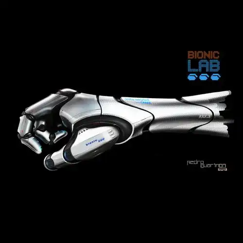 手绘,假肢,过程,机械感