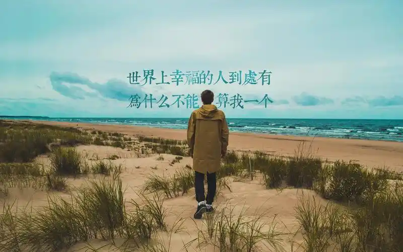 文字控唯美歌词创意图片桌面壁纸