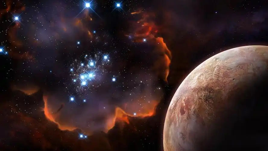 璀璨绚烂的星空梦幻夜景