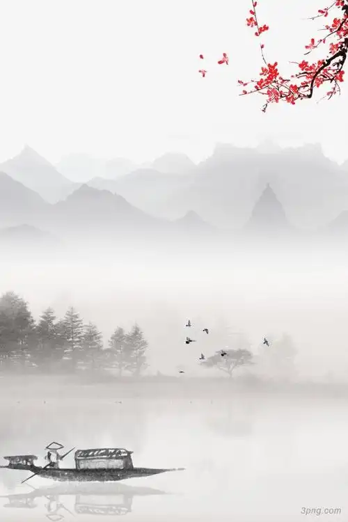 水墨画山水风景古风山水中国山水画山水水墨水墨画山水水墨画水墨画