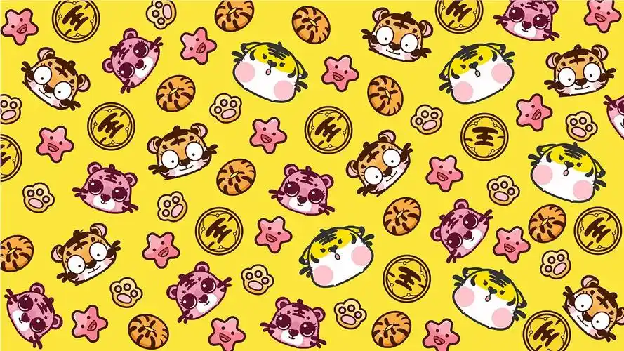 小虎一堆虎年ip虎卡通老虎动漫