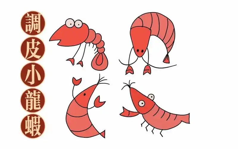 活动  【简笔画】调皮的小龙虾