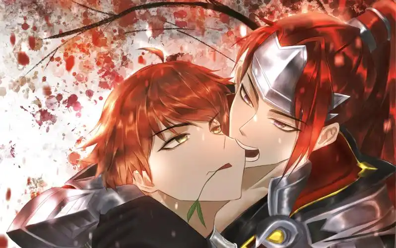 【王者荣耀/信白】(procreat绘画过程)情人节贺图!