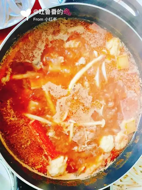 自制家里捞火锅