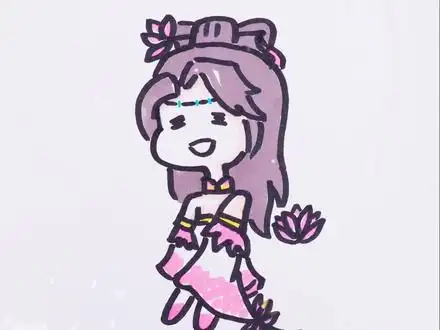 画画 #动漫人物绘画 #马克笔 #王者荣耀 q版小貂蝉 - 抖音