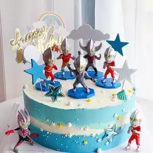 宝宝周岁网红小王子生日蛋糕装饰摆件配件牌男孩男童公仔图片1人付款