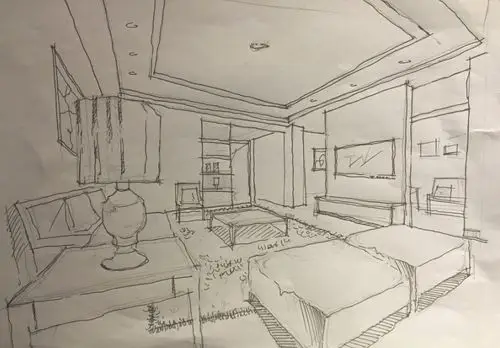 部分空间手绘草图(大厅),后期持续更新.