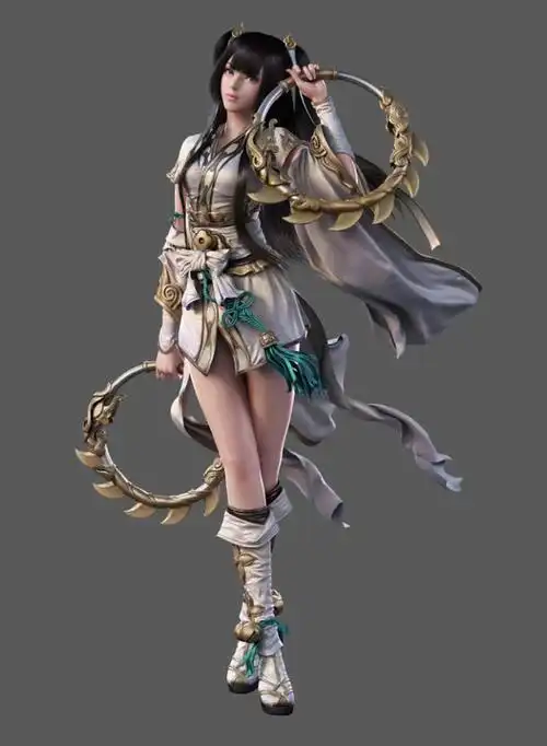 白色可爱游戏人物