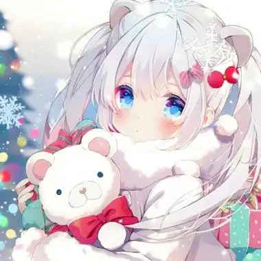 圣诞可爱动漫头像女_女生动漫头像_头像屋