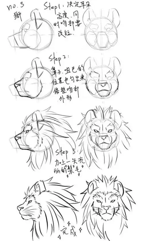 部分兽人的画画教程! |ω)来自贴吧