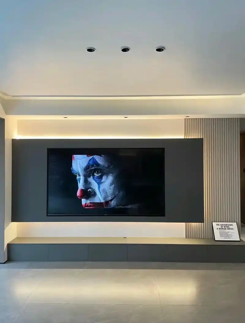 23年最流行的8款悬浮电视背景墙.谁做谁好看!!分享让客厅 - 抖音