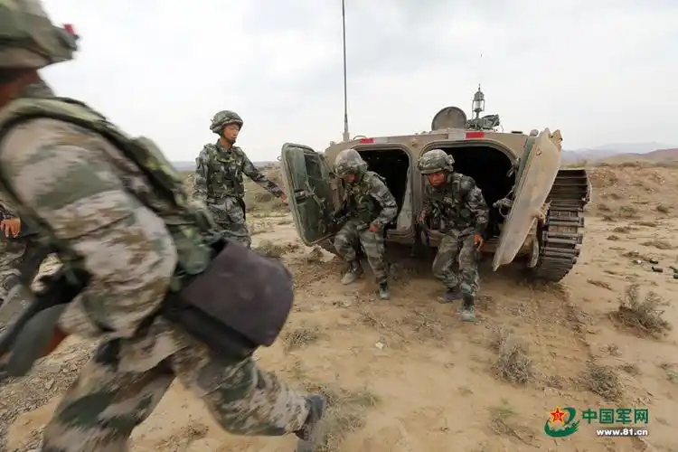 "火力-2015青铜峡c"完成实兵对抗 (组图:)