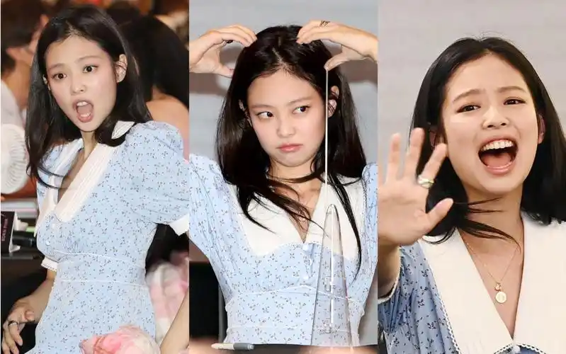 签售会上jennie的可爱瞬间