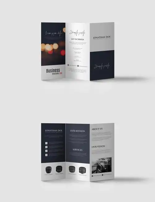 国外三折页设计欣赏!折一折