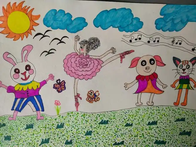 望月湖一小校园艺术节部分优秀绘画作品