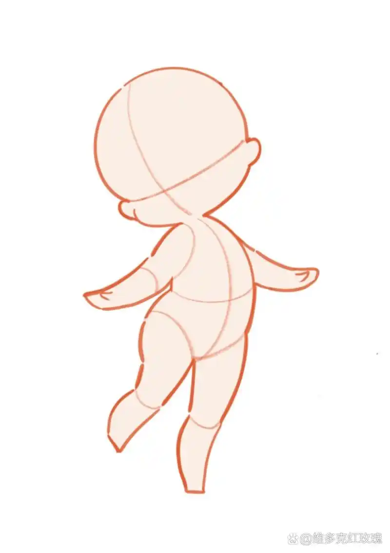 q版三头身站姿素材(2)