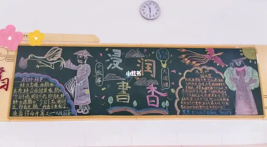 寓言故事黑板报