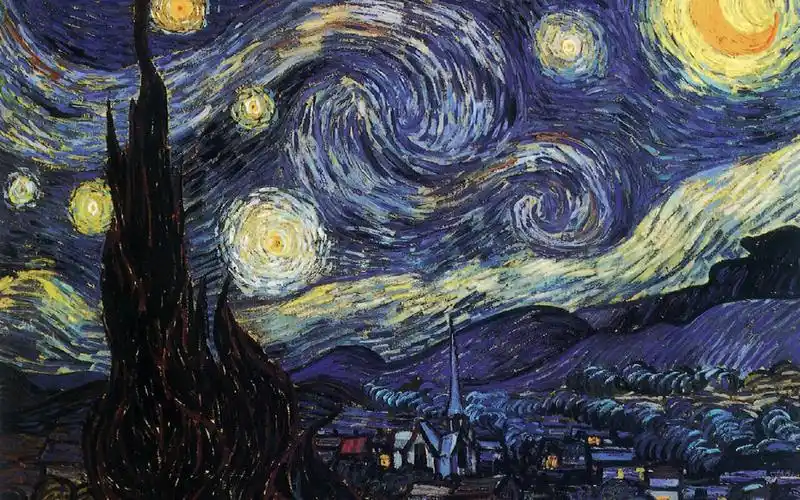 求梵高的星空图片可以做壁纸的