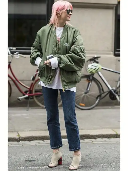 飞行员夹克怎么搭