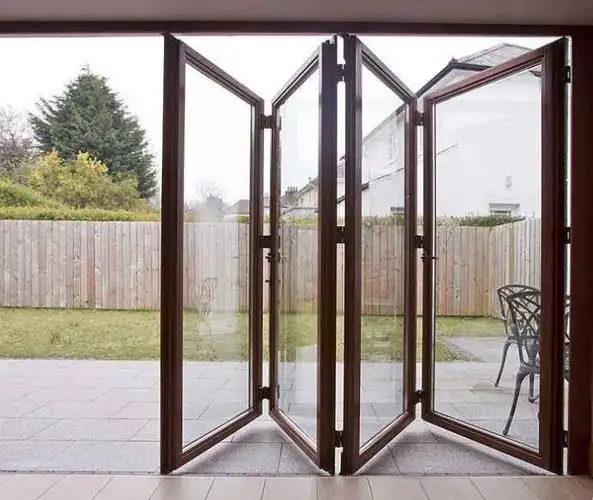 周口型材自动感应门销售公司,快餐店金属门厂-明匠折叠门窗-蓝色河畔