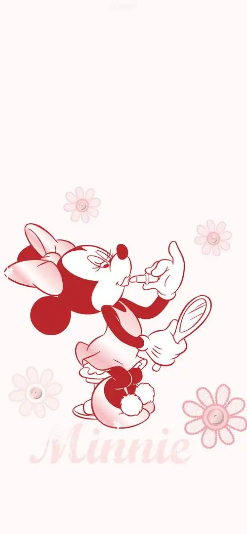 "米奇米妮",做了俩刘海屏耳朵壁纸#可爱壁纸