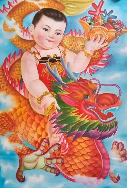 已成追忆,众多知名画家,以其妙手丹青,创作了极具中国特色的年画作品