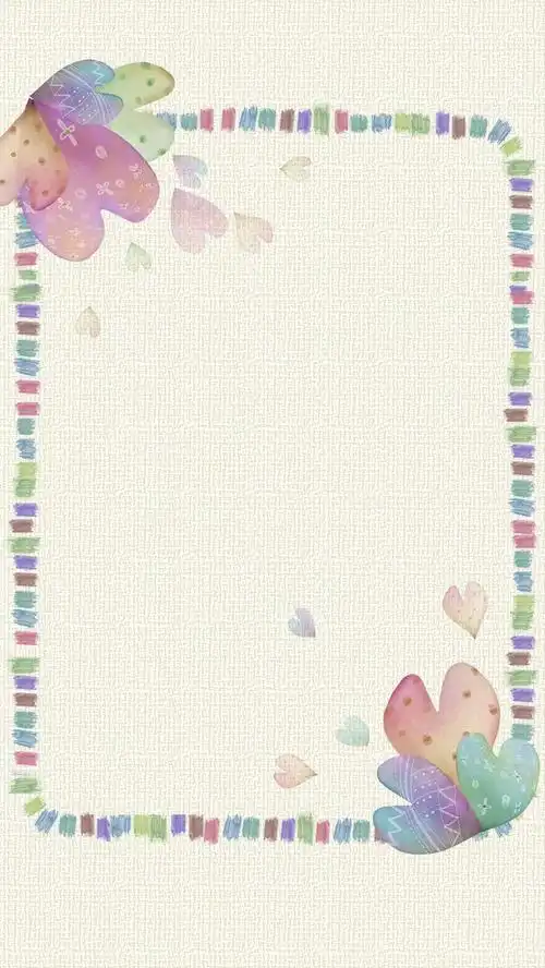 卡通手绘边框h5背景