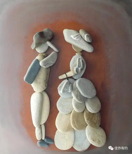 栩栩如生的鹅卵石艺术.