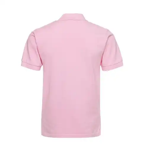 粉色短袖polo衫制作