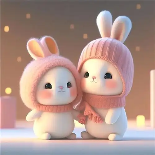 超火的可爱动漫卡通兔子头像(兔子头像暗示什么诡异) - 凑外百科