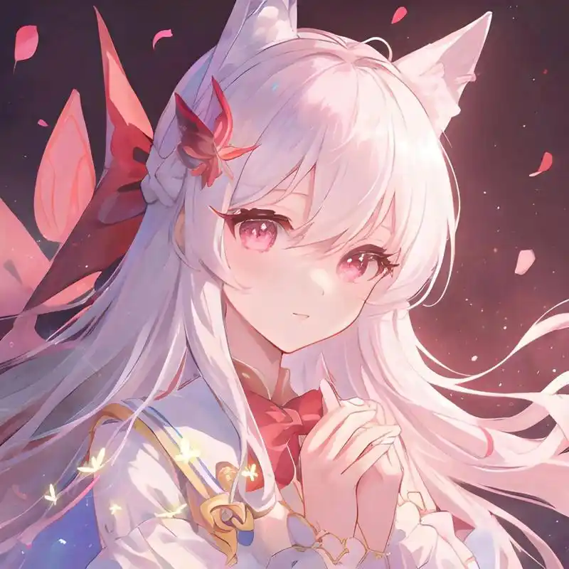 动漫女头|一看就很温柔的粉色女生动漫头像