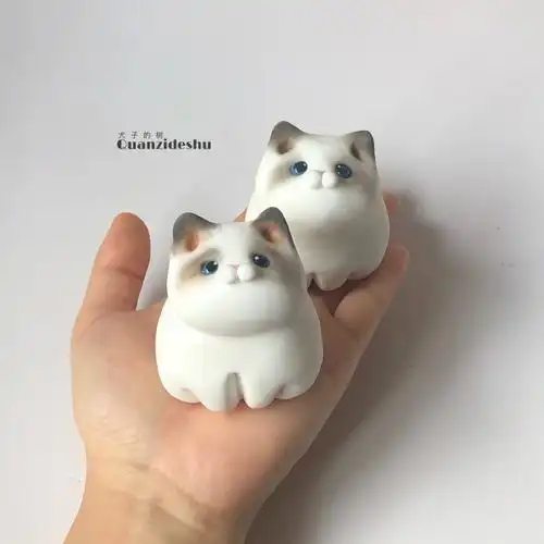 手作粘土布偶猫