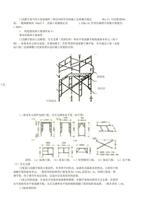 门式脚手架安装