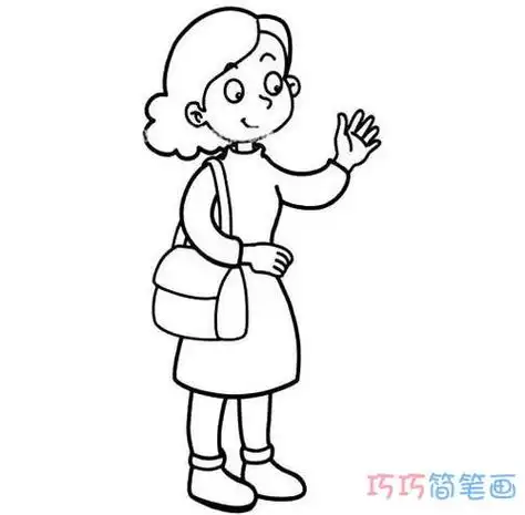 画妈妈的简笔画画妈妈的简笔画漂亮
