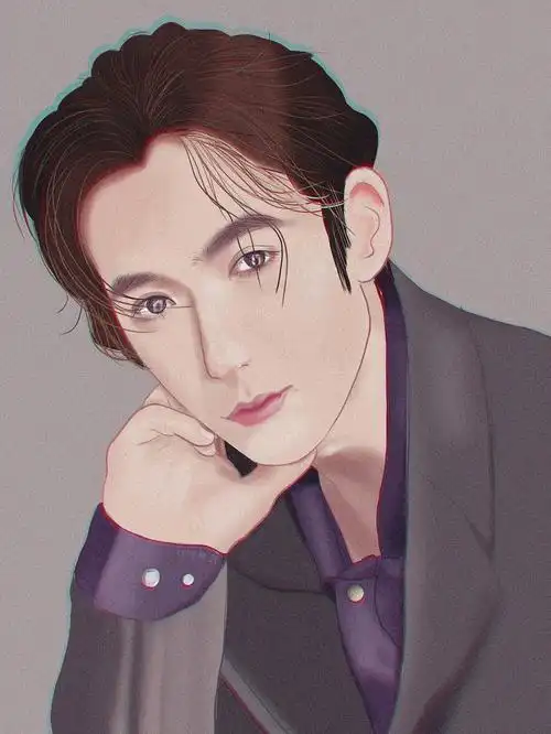 手绘| 朱一龙|插画|艺术插画|陆拾贰 - 原创作品 - 站酷 (zcool)