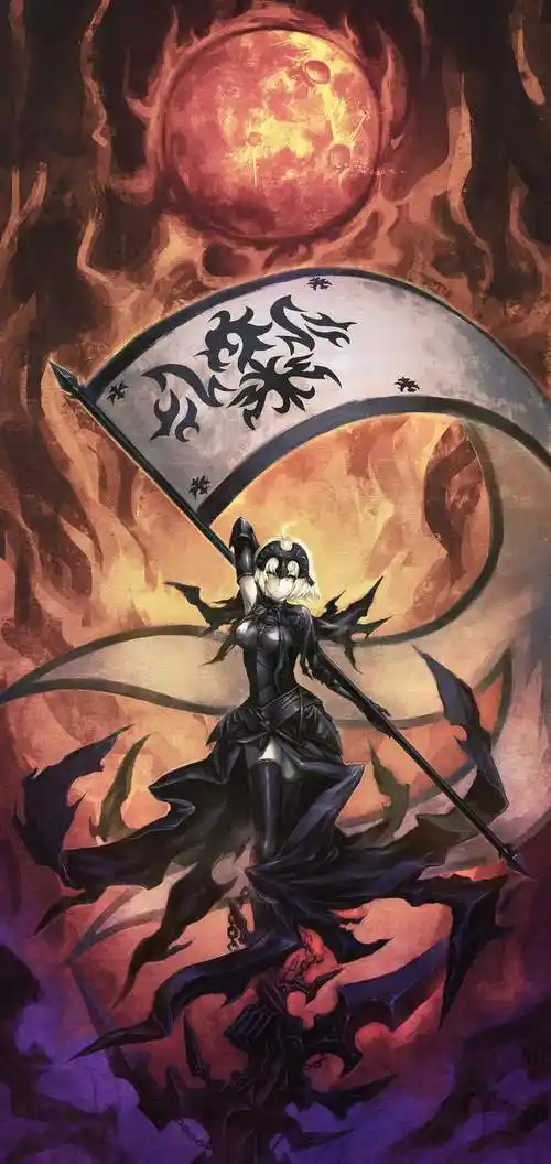 图片全都来自p站,喜欢fate壁纸的小伙伴可以收藏一下 黑贞德,贞德手机