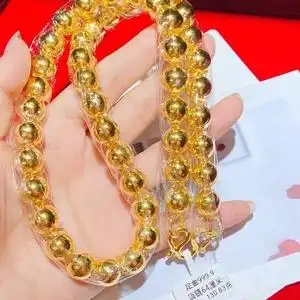 9精品男士光珠项链 60-150g 男生黄金颈链
