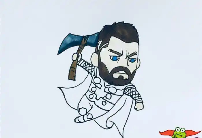 雷神索尔简笔画教程