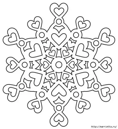 雪花公主简笔画