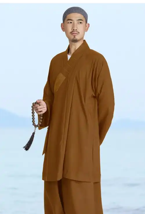 弘通僧服罗汉褂日本麻僧衣大褂四季款出家人和尚服装舒适男女僧袍