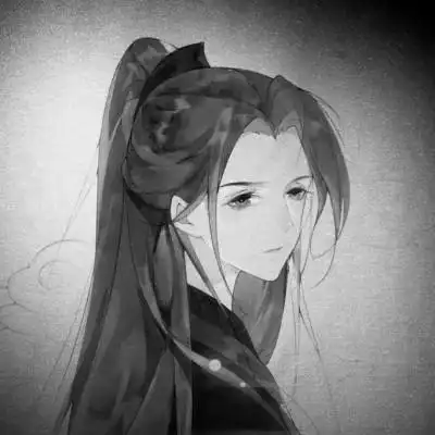 古风黑白头像男生水墨图片