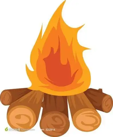 卡通可爱火苗简笔画 第1页