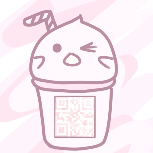 粉色的二维码