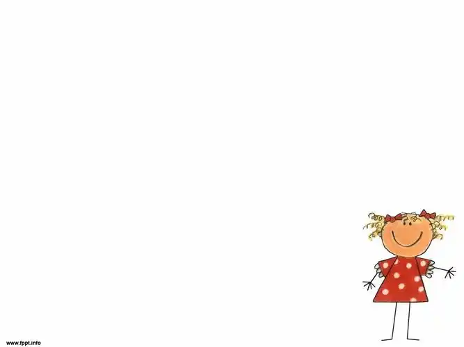 白色可爱的小孩 ppt背景图片 免费下载