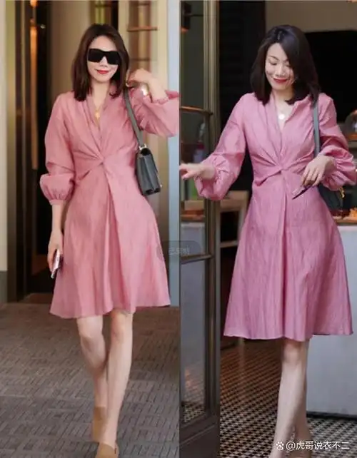 谁说40岁不能穿粉色?只要运用得当,人过中年照样可以穿得粉嫩嫩