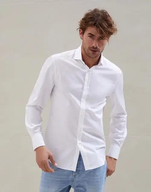 brunellocucinelli男士一字领衬衫