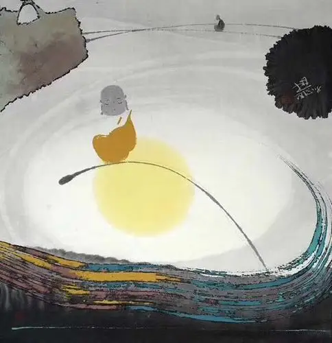 田旭桐禅意水墨画(3)