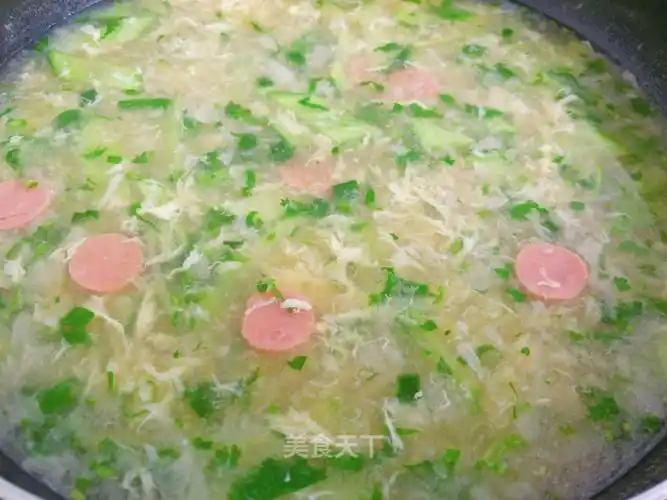 黄瓜火腿蛋花汤的做法_黄瓜火腿蛋花汤怎么做_诗韵墨香的菜谱_美食