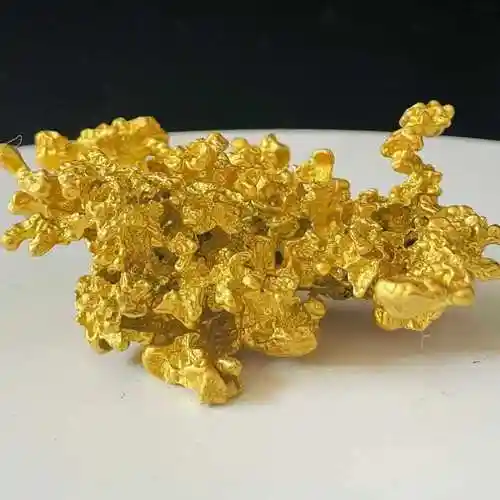 天然狗头金矿石金陨石真品农村回流收藏品古董旧货金锭金元宝摆件