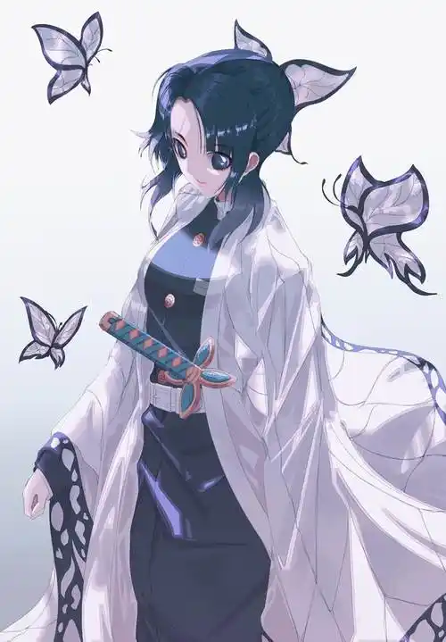 鬼灭の刃 虫柱|dbcrow的鬼灭之刃插画图片